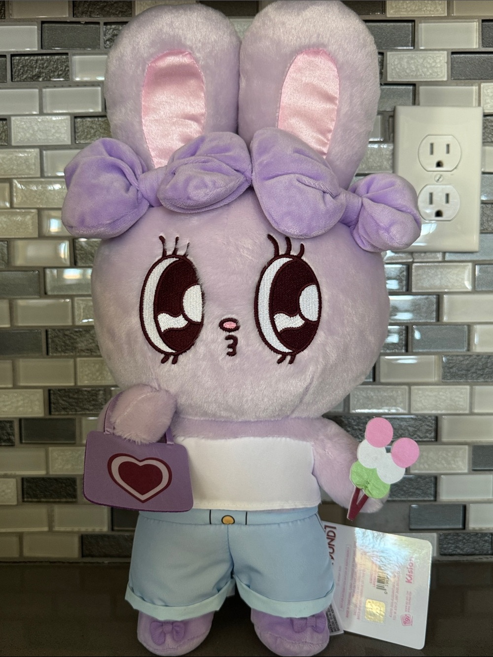 ESTHER BUNNY LAVENDER BUNNY Plush / Bows - Dango- Kawaii 16” Limited Edition NEW